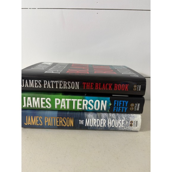 James Patterson Hardcover Books Lot The Black Book Fifty Fifty Murder House - Picture 1 of 9
